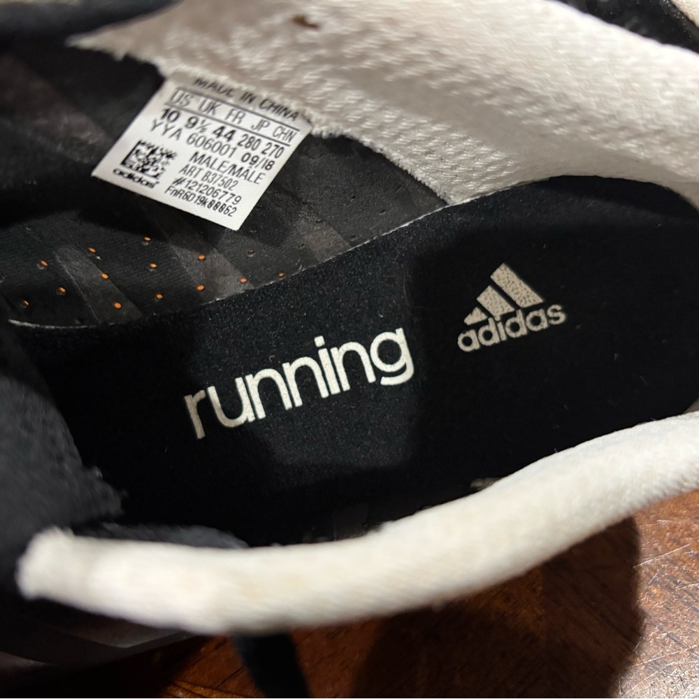 Adidas Sprintstar  Running Black Men’s Athletic Shoes with Subtle Stripe Accents - Picture 7 of 13